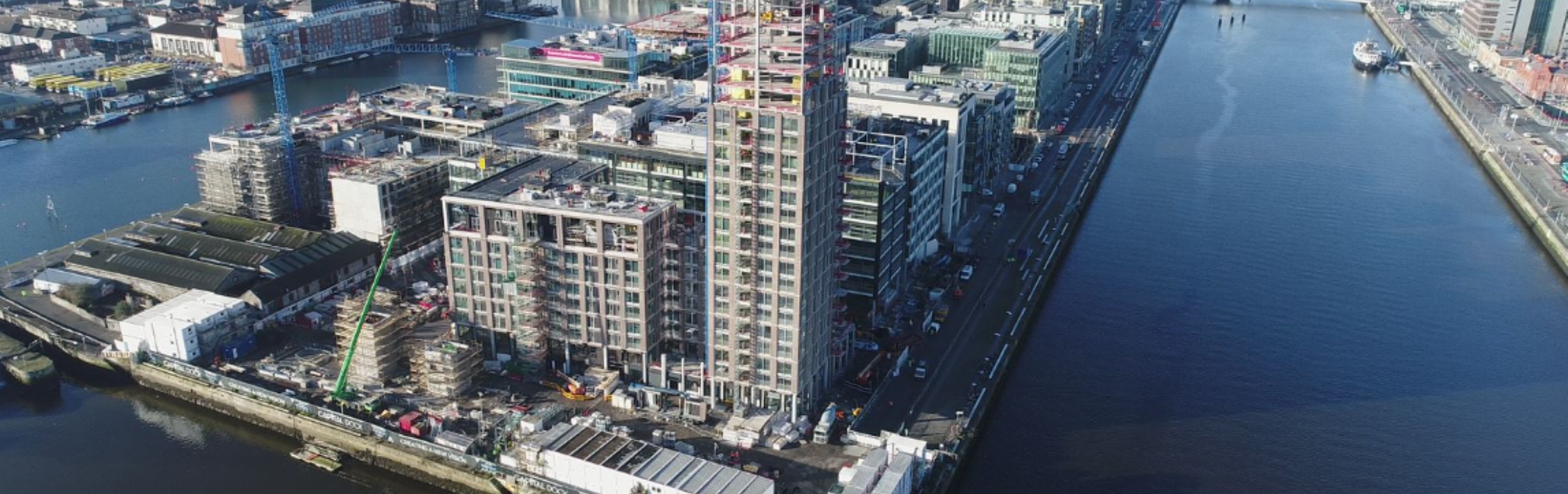 Capital Dock Dublin. Iscocrete K-Screed & Cemfloor Liquid Screed